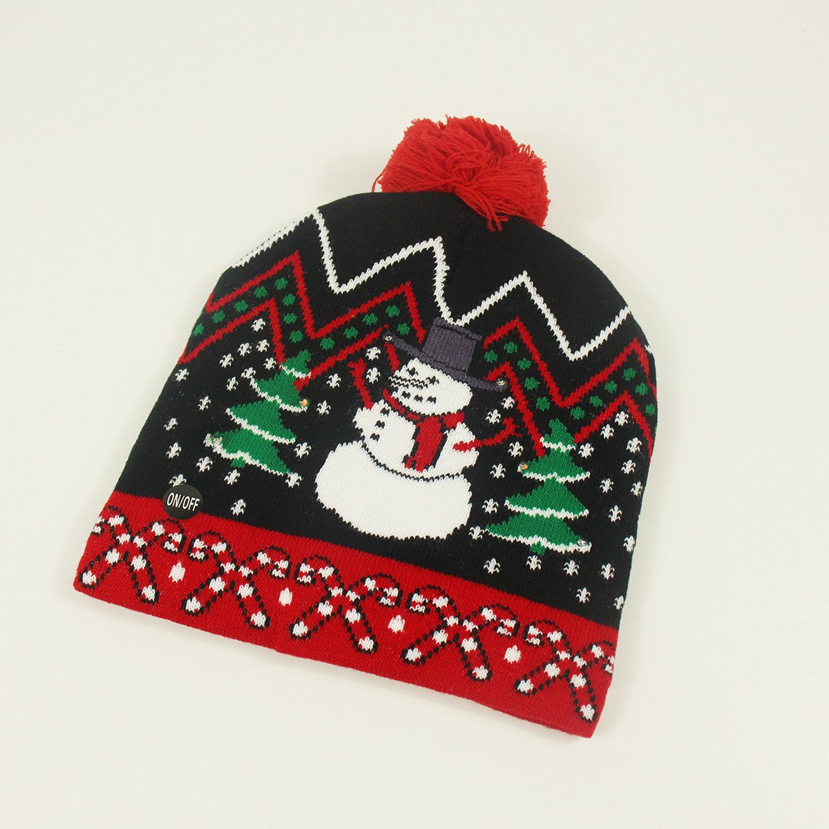 Christmas Knitted Hat with Fur Ball - Cake Pops Parties