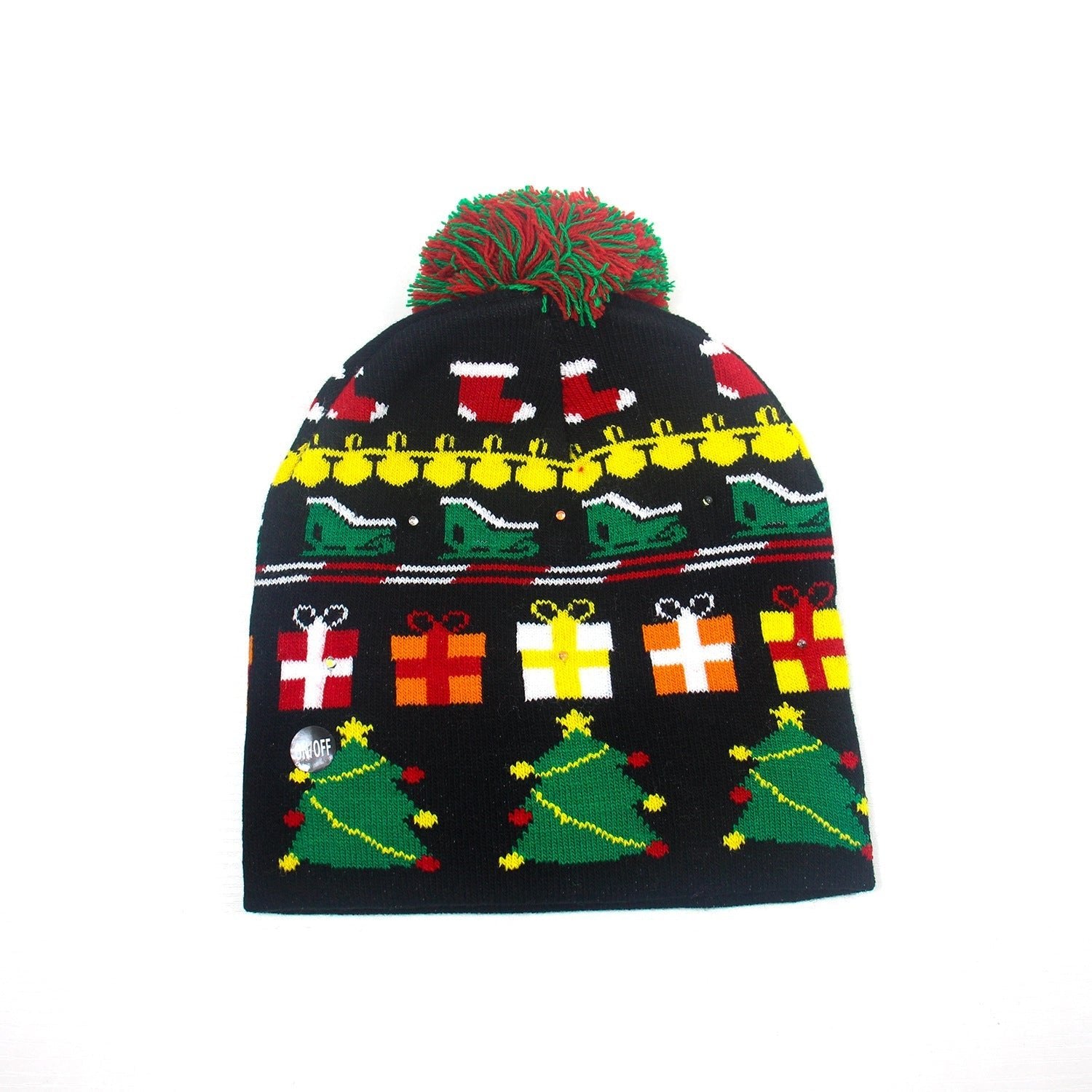 Christmas Knitted Hat with Fur Ball - Cake Pops Parties