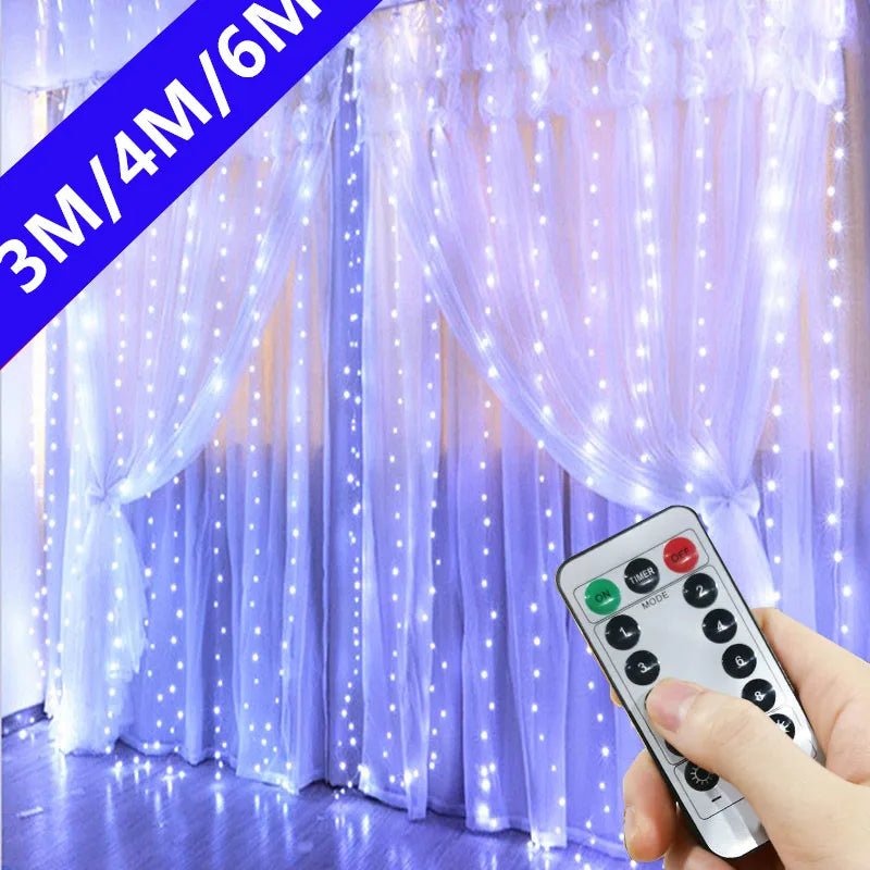 Christmas LED Curtain String Lights - Cake Pops Parties