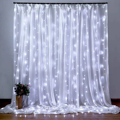 Christmas LED Curtain String Lights - Cake Pops Parties