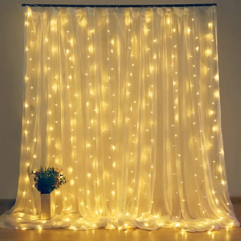 Christmas LED Curtain String Lights - Cake Pops Parties