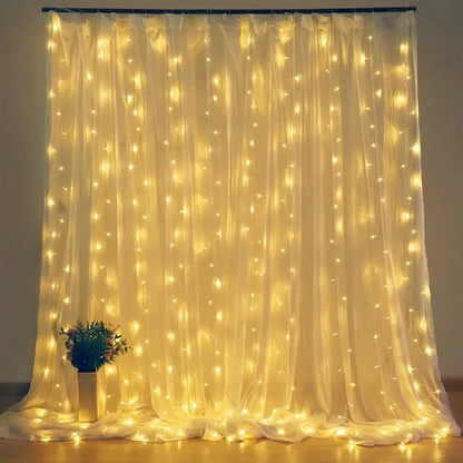 Christmas LED Curtain String Lights - Cake Pops Parties