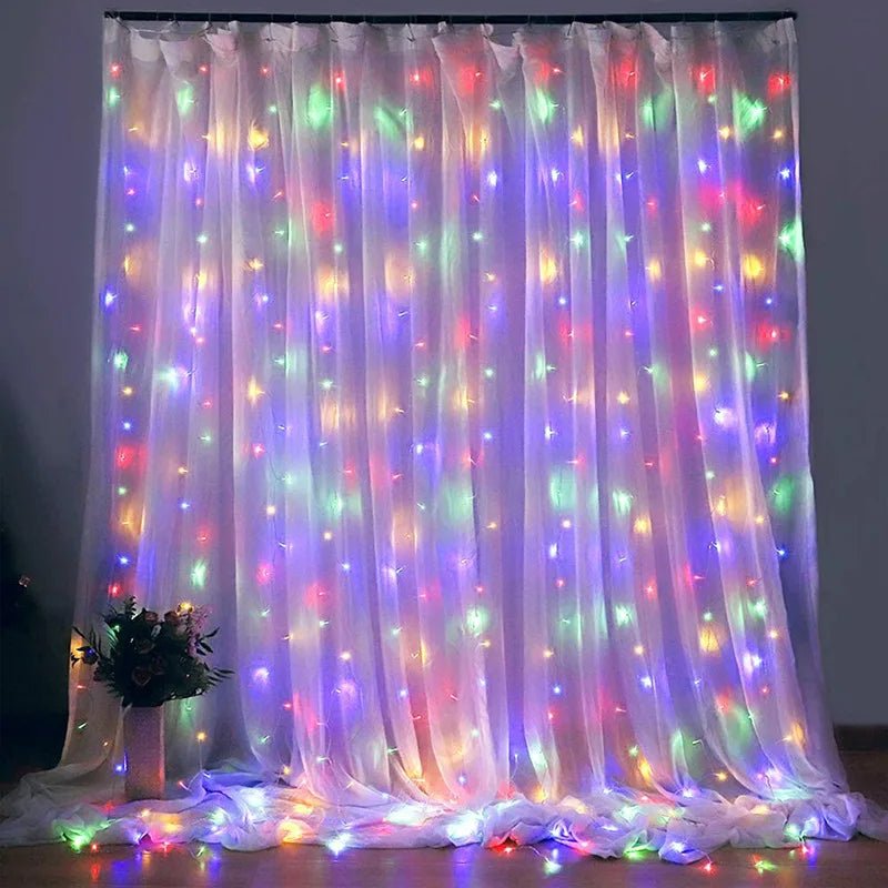 Christmas LED Curtain String Lights - Cake Pops Parties