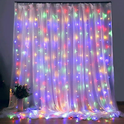 Christmas LED Curtain String Lights - Cake Pops Parties