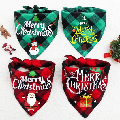 Christmas Pet Double Layer Saliva Bib - Cake Pops Parties