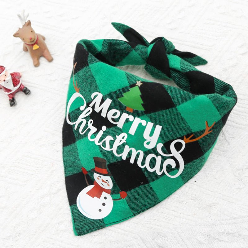 Christmas Pet Double Layer Saliva Bib - Cake Pops Parties