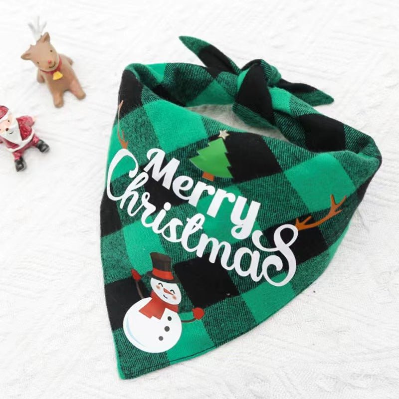 Christmas Pet Double Layer Saliva Bib - Cake Pops Parties