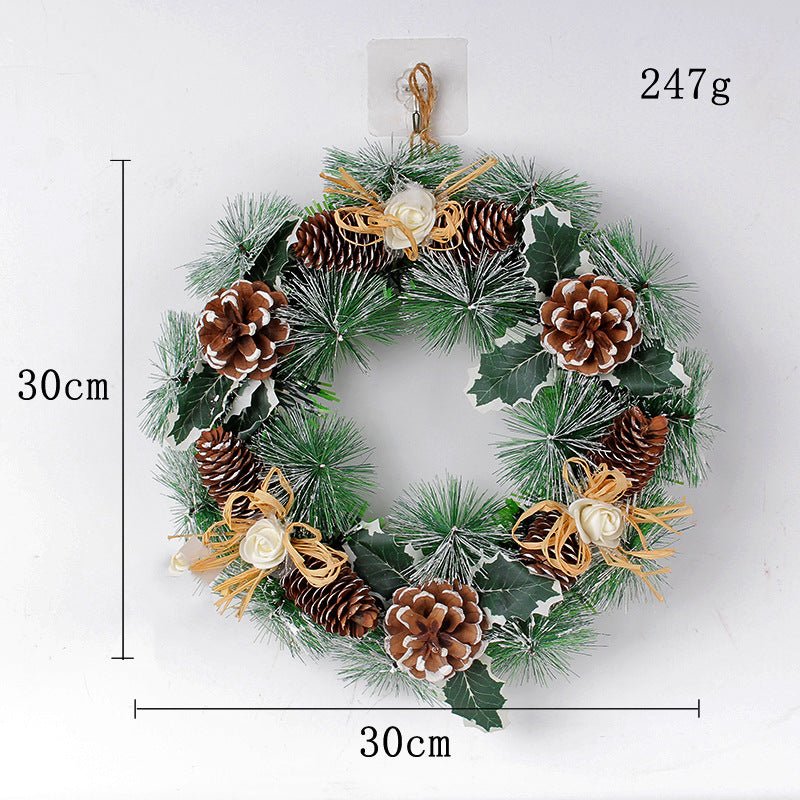 Christmas Pinecone Wreath Decoration - Cake Pops Parties