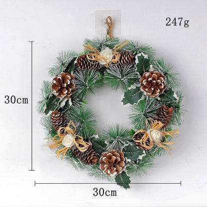 Christmas Pinecone Wreath Decoration - Cake Pops Parties