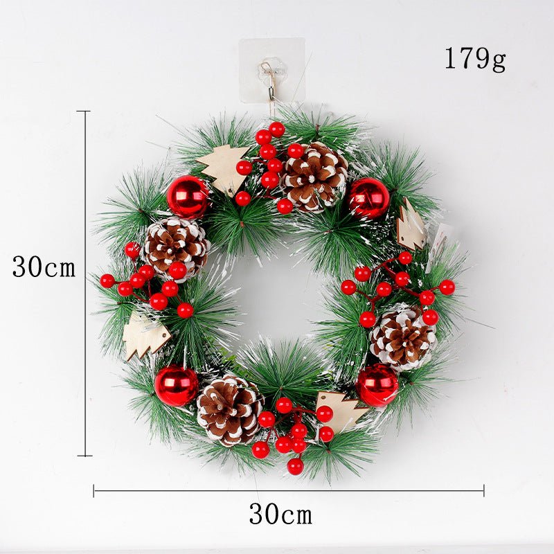 Christmas Pinecone Wreath Decoration - Cake Pops Parties