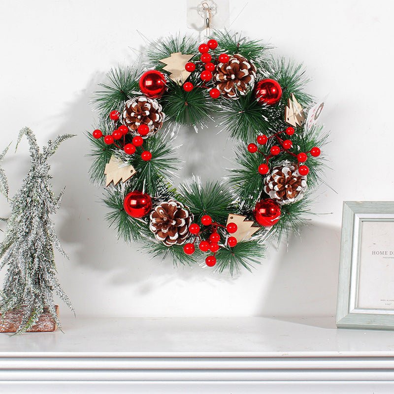 Christmas Pinecone Wreath Decoration - Cake Pops Parties
