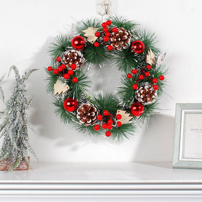 Christmas Pinecone Wreath Decoration - Cake Pops Parties