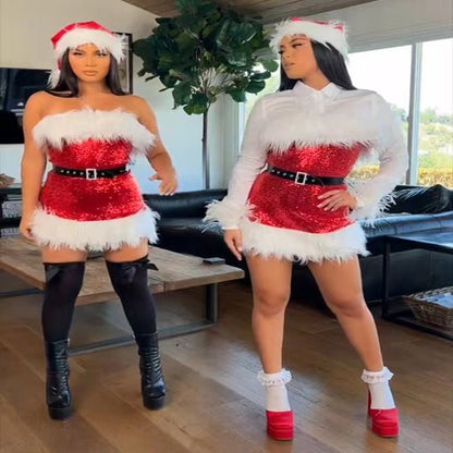 Christmas Red High - waist Costume - Cake Pops Parties