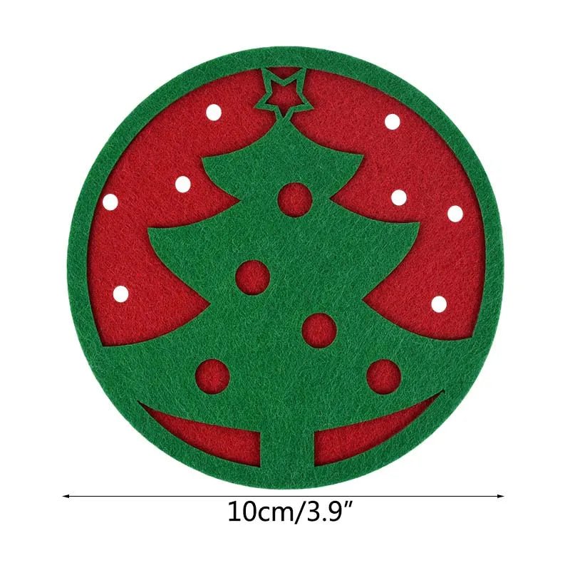 Christmas Snowflake Cup Mat Coasters Set - Cake Pops Parties