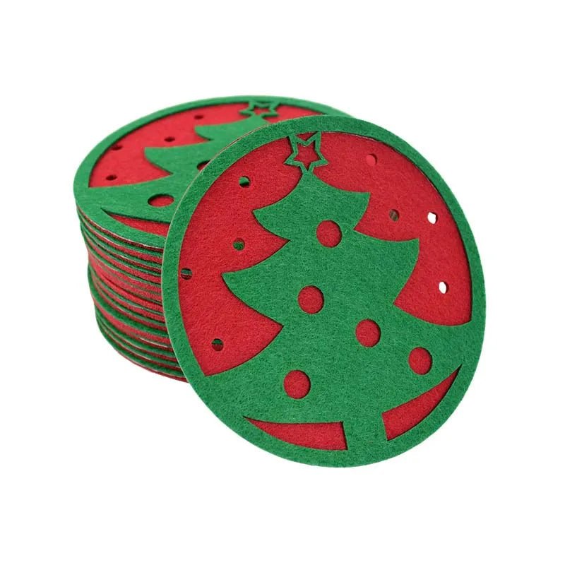 Christmas Snowflake Cup Mat Coasters Set - Cake Pops Parties