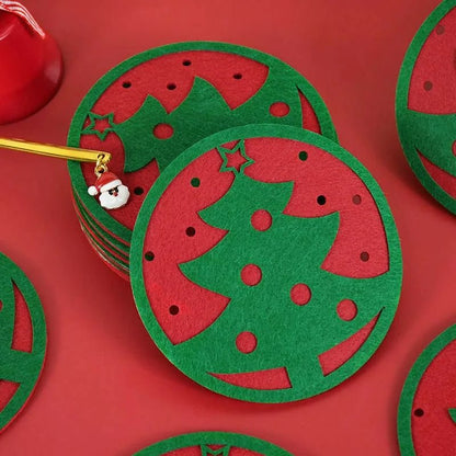 Christmas Snowflake Cup Mat Coasters Set - Cake Pops Parties