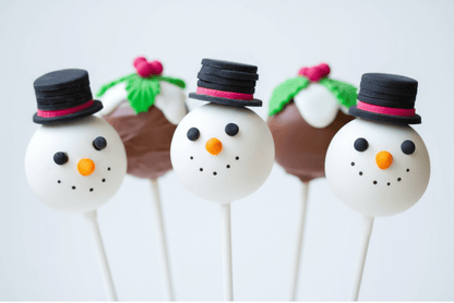 Christmas Snowman Cake Pop - Cake Pops Parties