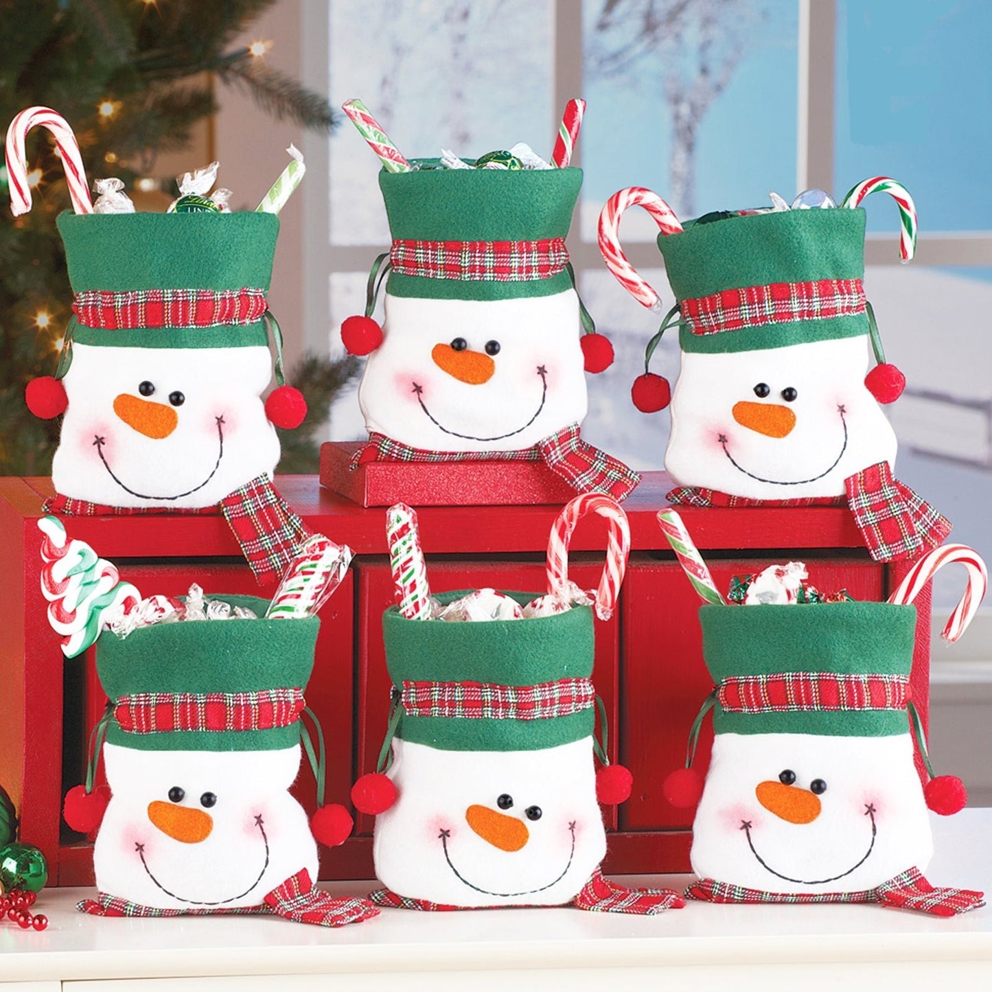 Christmas Snowman Candy Bag - Cake Pops Parties