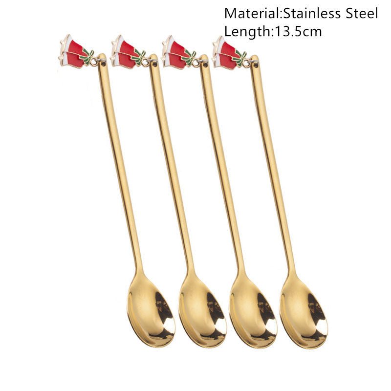 Christmas Spoon Set - Festive Tableware & Decorations - Cake Pops Parties