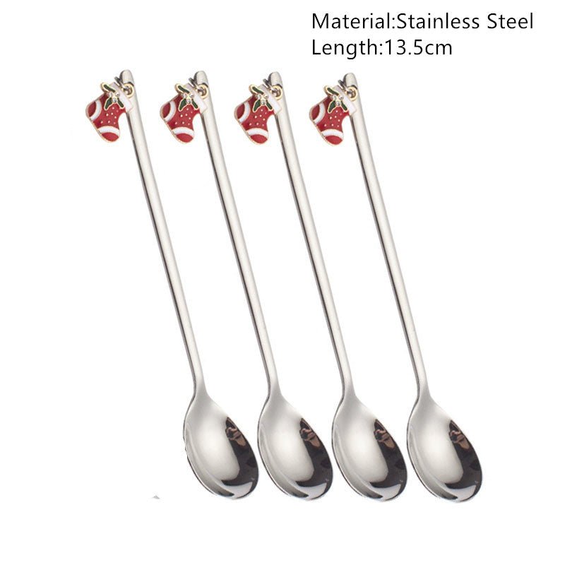 Christmas Spoon Set - Festive Tableware & Decorations - Cake Pops Parties