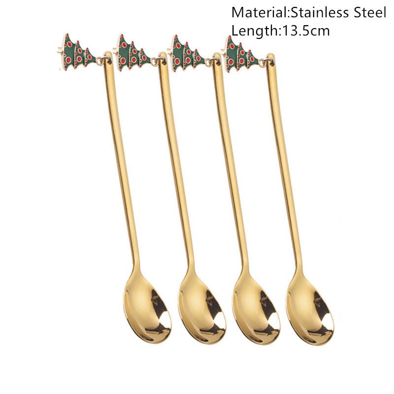 Christmas Spoon Set - Festive Tableware & Decorations - Cake Pops Parties