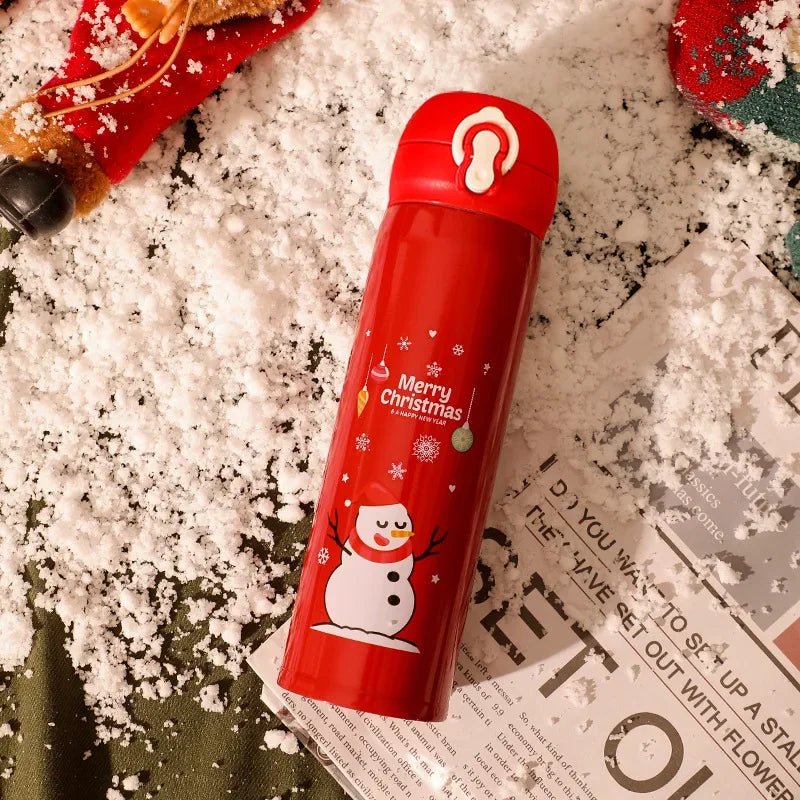 Christmas Stainless Steel Vacuum Water Bottle - Cake Pops Parties