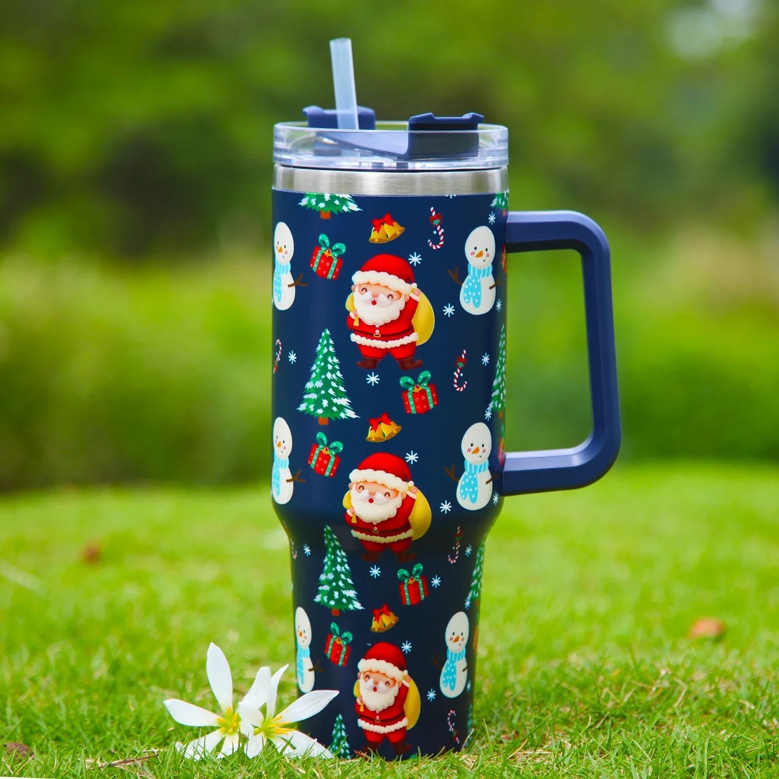 Christmas Thermos Water Bottle 40oz - Cake Pops Parties