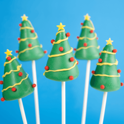 Christmas Tree Cake Pops - Cake Pops Parties