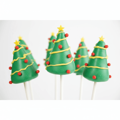 Christmas Tree Cake Pops - Cake Pops Parties
