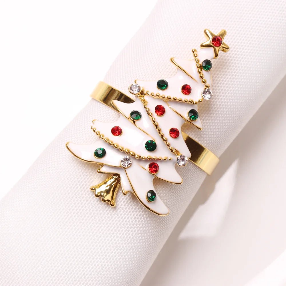 Christmas Tree Napkin Rings Set - Cake Pops Parties