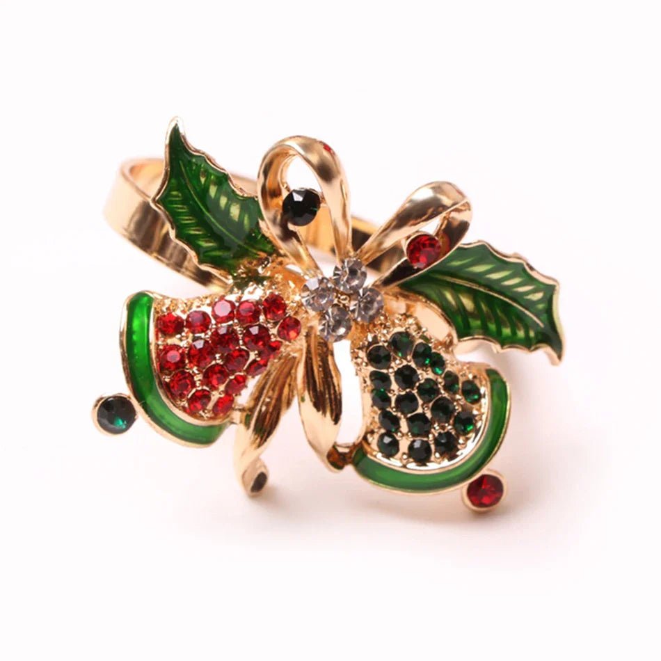 Christmas Tree Napkin Rings Set - Cake Pops Parties