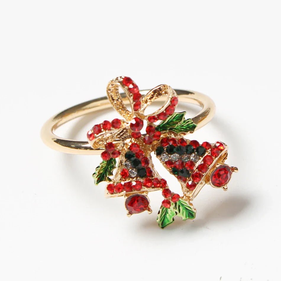 Christmas Tree Napkin Rings Set - Cake Pops Parties