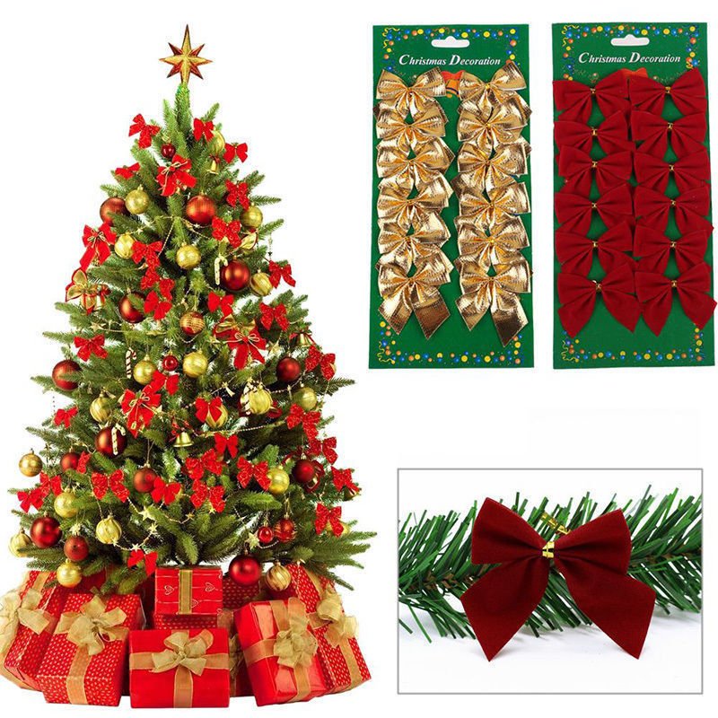 Christmas Tree Ornaments - Festive Bow Decoration - Cake Pops Parties