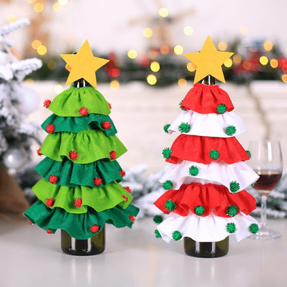 Christmas Tree Wine Bottle Cover Ball Decoration - Cake Pops Parties