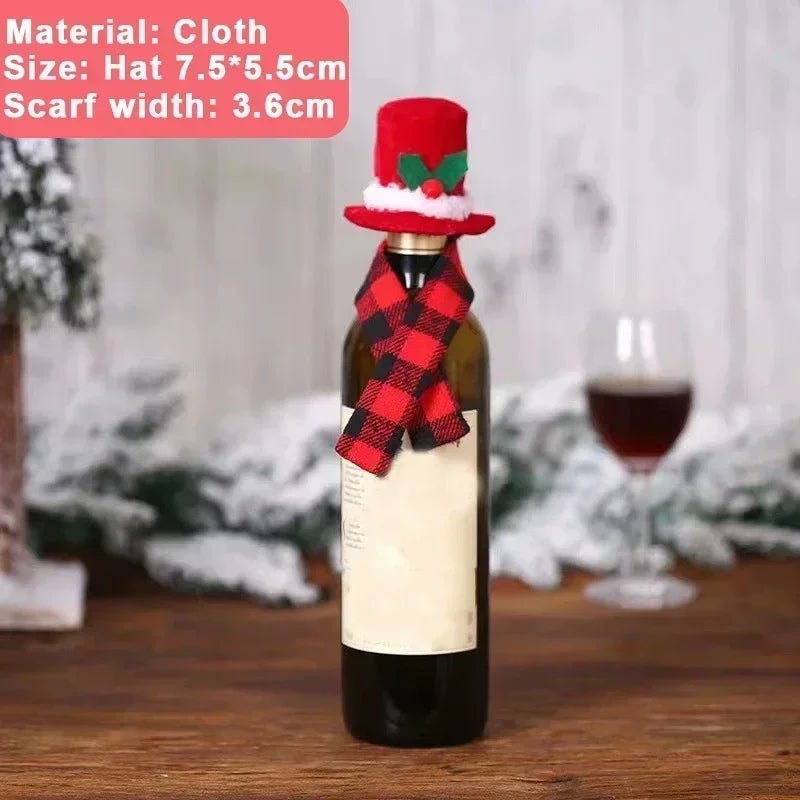 Christmas Wine Bottle Cover Set - Cake Pops Parties