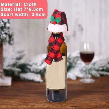 Christmas Wine Bottle Cover Set - Cake Pops Parties