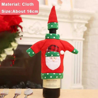 Christmas Wine Bottle Cover Set - Cake Pops Parties