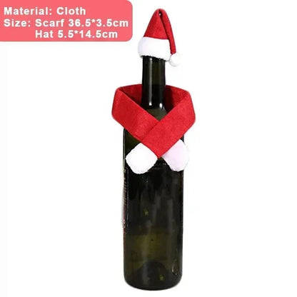 Christmas Wine Bottle Cover Set - Cake Pops Parties