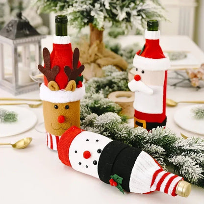 Christmas Wine Bottle Cover Set - Cake Pops Parties