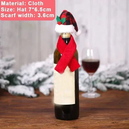Christmas Wine Bottle Cover Set - Cake Pops Parties