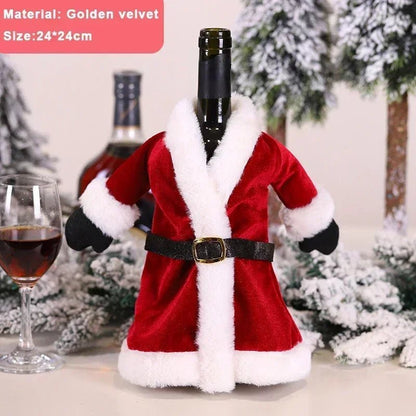 Christmas Wine Bottle Cover Set - Cake Pops Parties