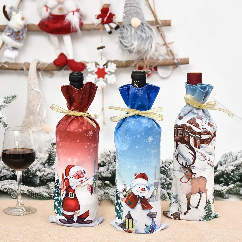 Christmas Wine Bottle Set - Cake Pops Parties