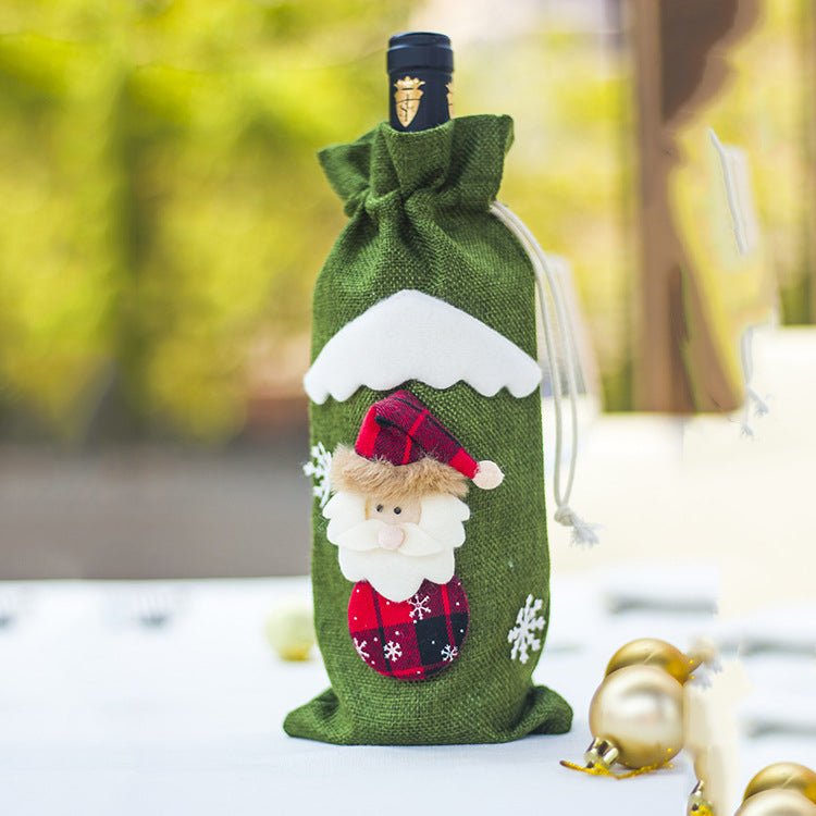 Christmas Wine Bottle Socks - Cake Pops Parties