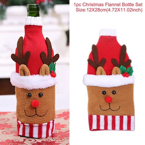 Christmas Wine Bottle Socks - Cake Pops Parties