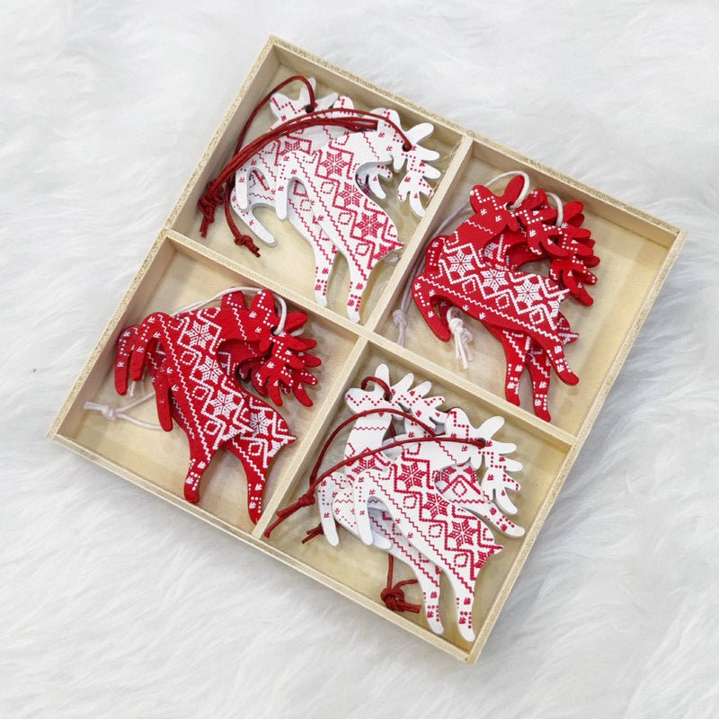 Christmas Wooden Decorative Pendants Set - Cake Pops Parties