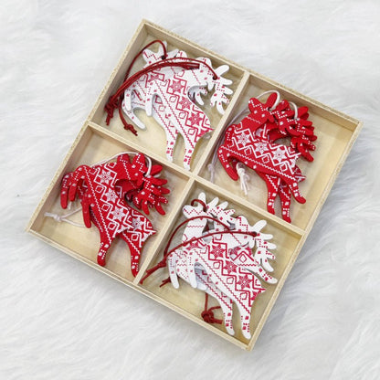 Christmas Wooden Decorative Pendants Set - Cake Pops Parties