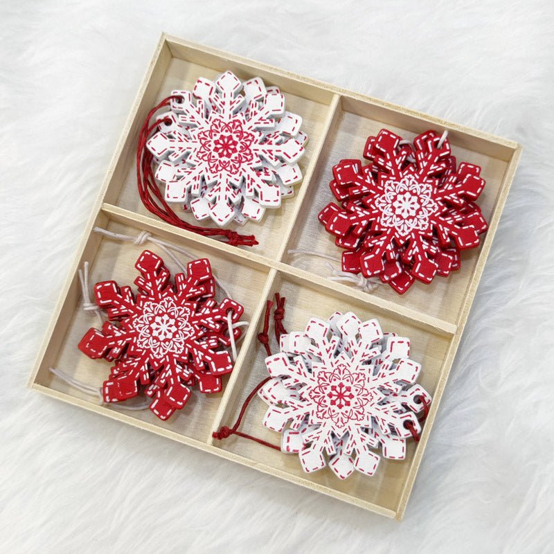 Christmas Wooden Decorative Pendants Set - Cake Pops Parties
