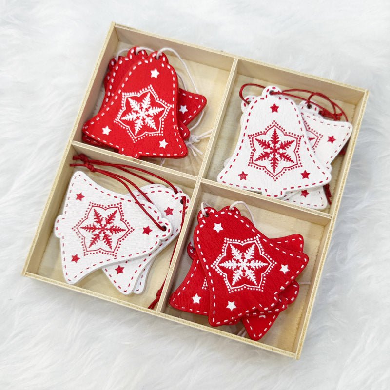 Christmas Wooden Decorative Pendants Set - Cake Pops Parties