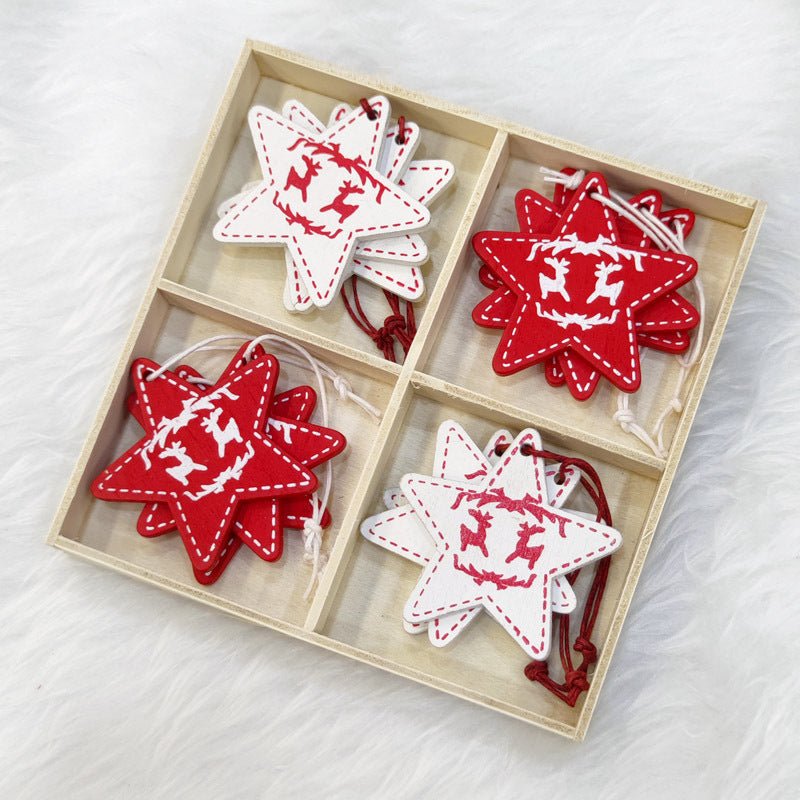 Christmas Wooden Decorative Pendants Set - Cake Pops Parties