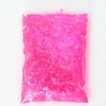 Chunky Mix Iridescent Glitter - 16 Colors 50g - Cake Pops Parties